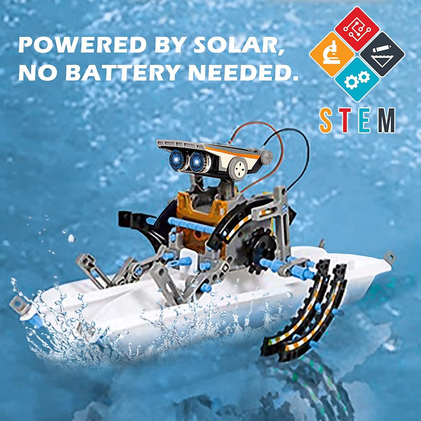 Wondaboo 13-in-1 Solar-Powered Robot Building Kit – photo 4