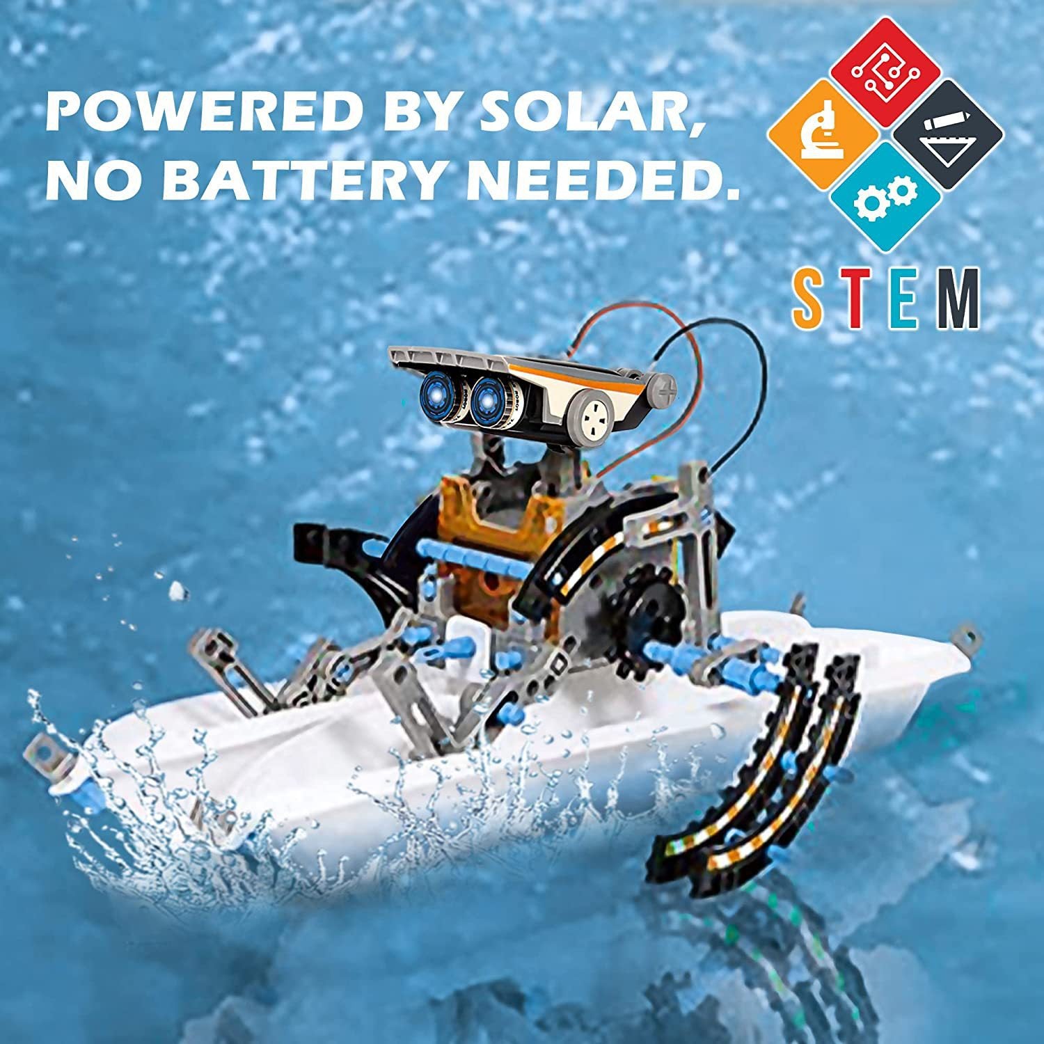 Wondaboo 13-in-1 Solar-Powered Robot Building Kit – photo 4