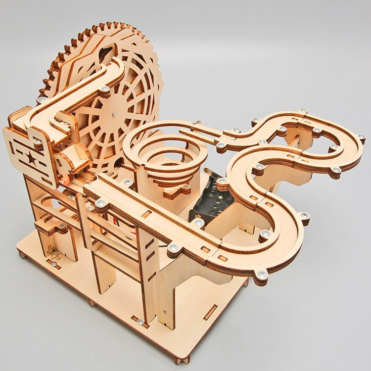Wondaboo DIY Wooden Electric Marble Track Toy