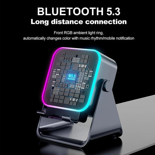 5-in-1 Bluetooth Speaker with Wireless Charger & Phone Stand