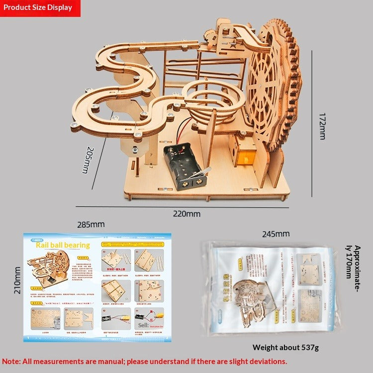 Wondaboo DIY Wooden Electric Marble Track Toy – photo 4