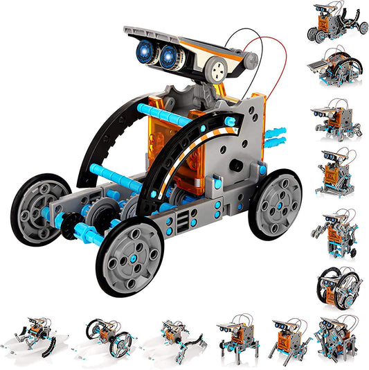 Wondaboo 13-in-1 Solar-Powered Robot Building Kit